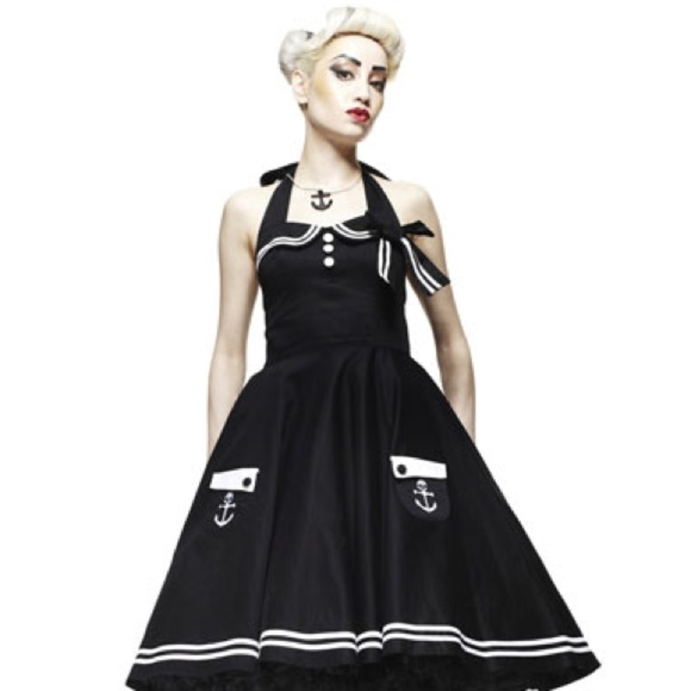 Hell bunny sailor dress with pockets